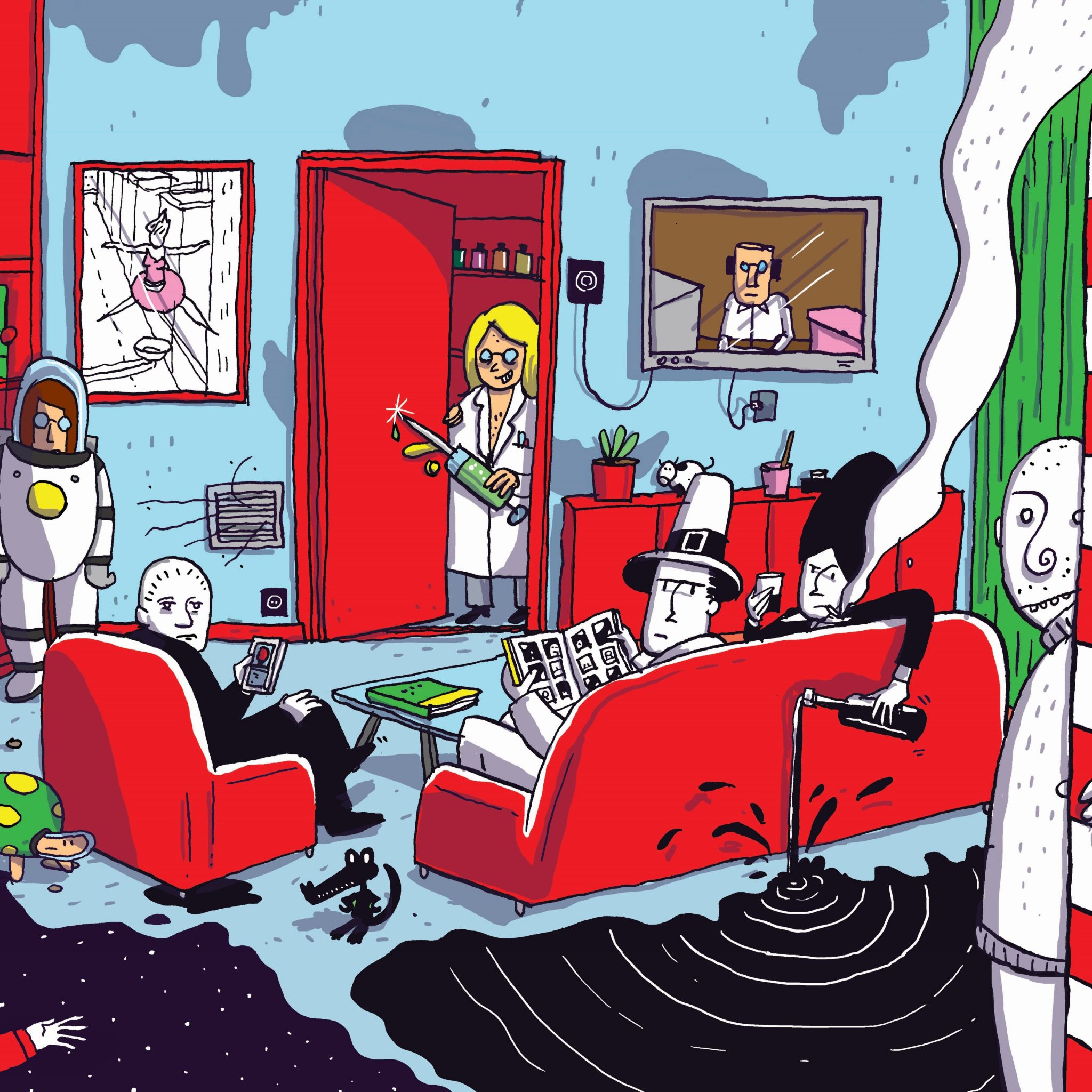 LEOPOLD MAURER COMICBLOG SIEBEN AUF EINEN STRICH