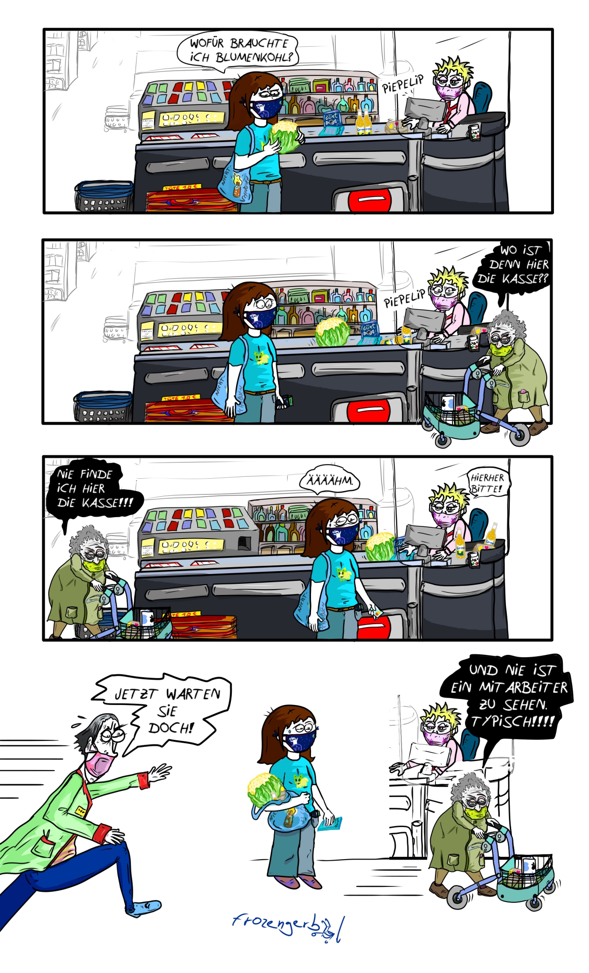 Frozen Gerbil (Comic): Kasse