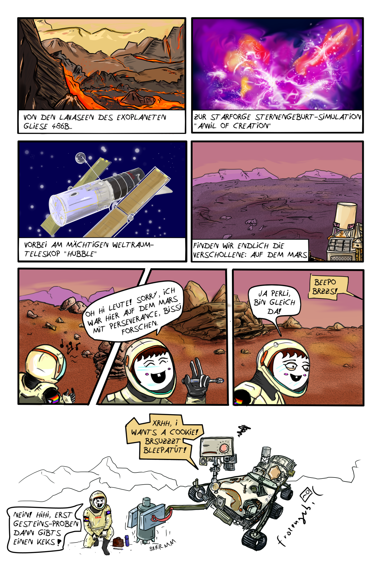 Frozen Gerbil (Comic): Mars