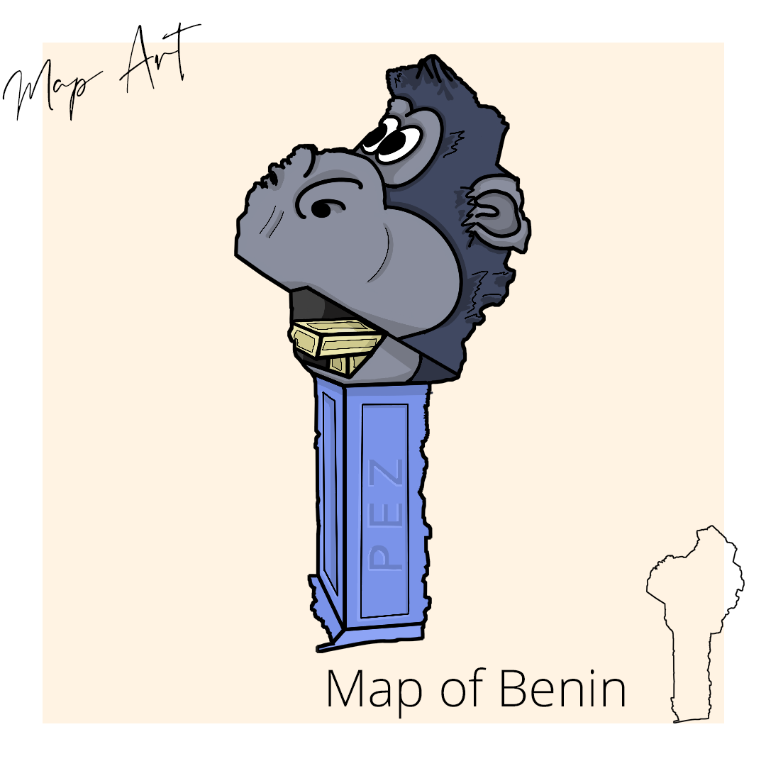 Karte von Benin