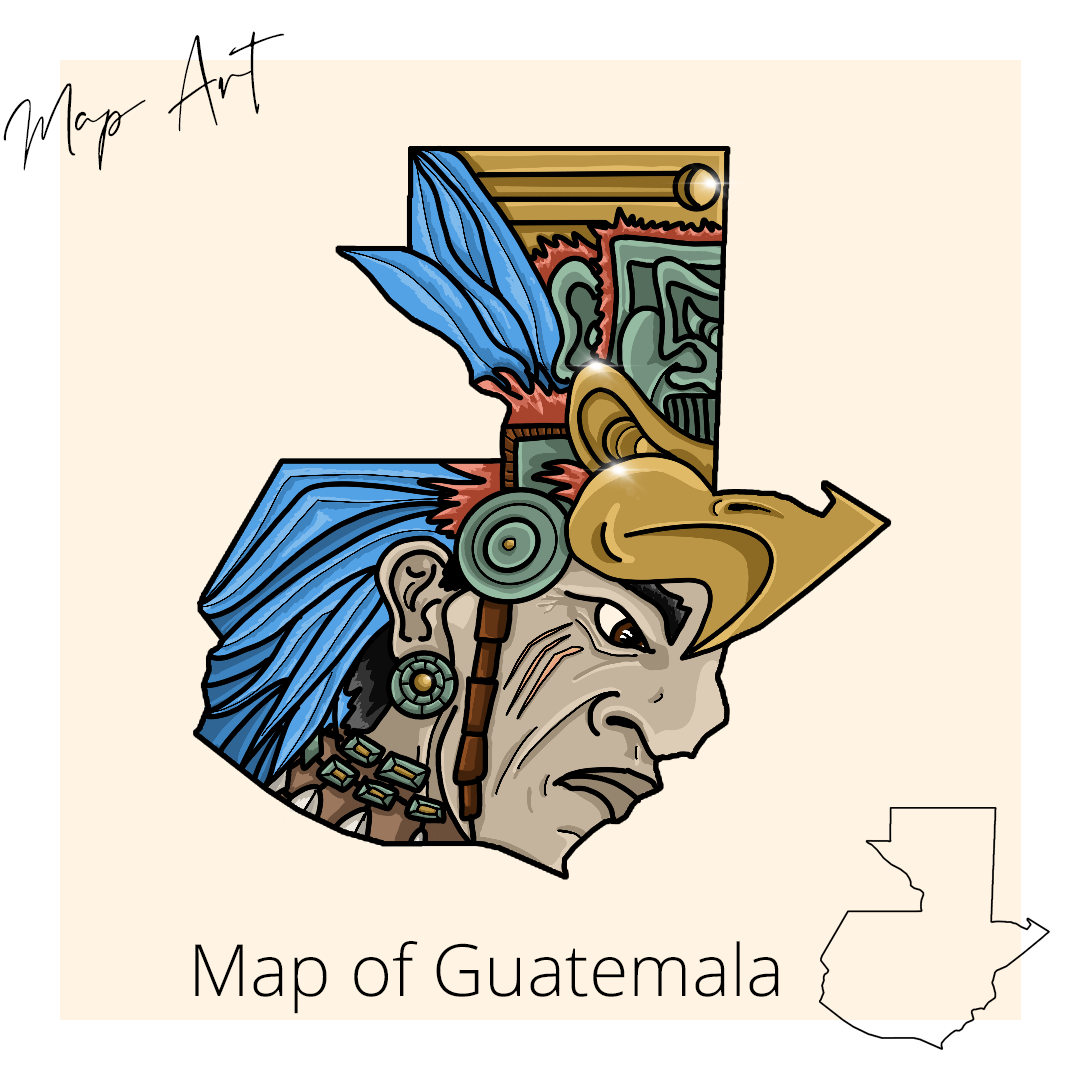 Karte von Guatemala