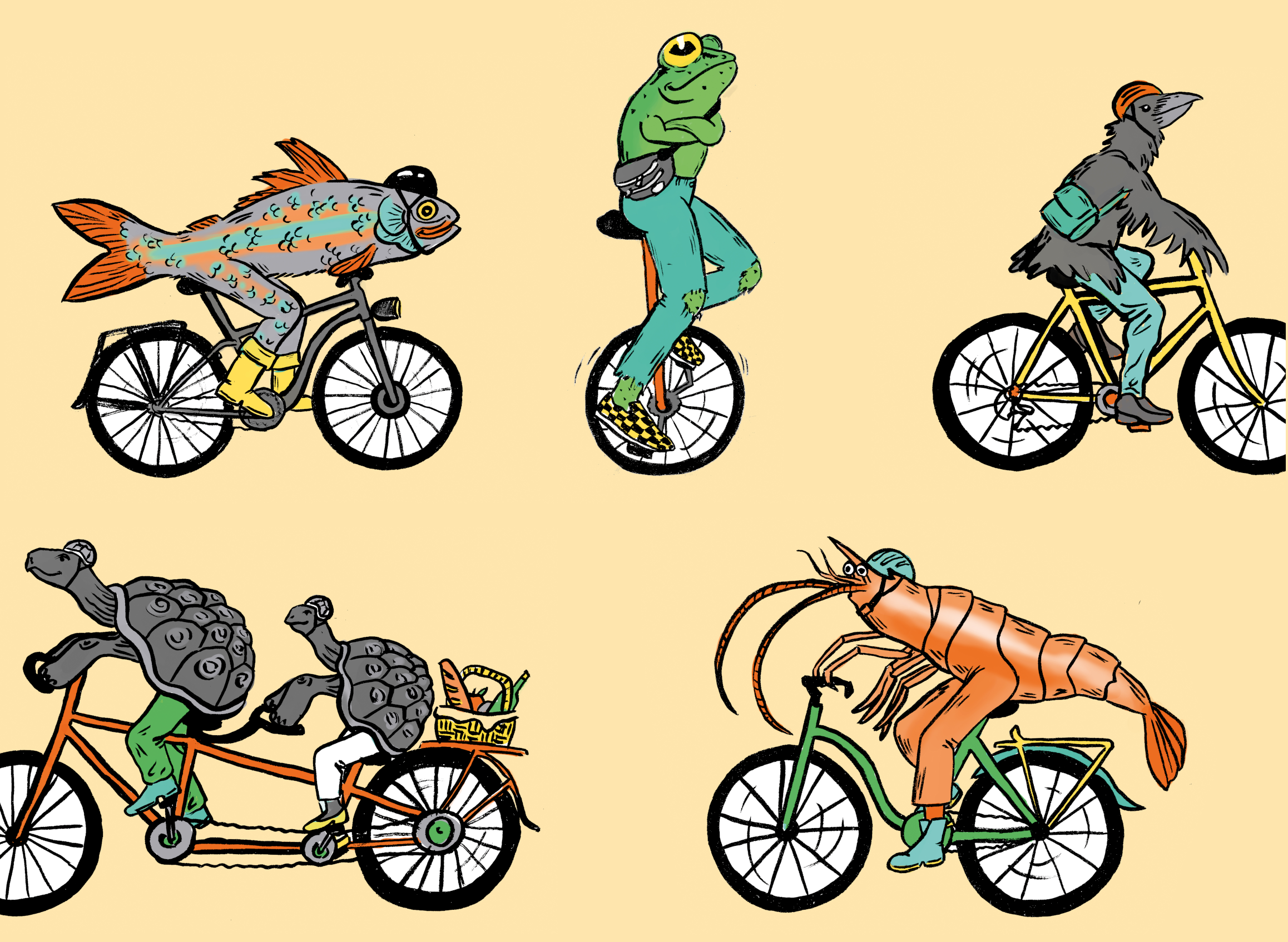 Fahrradtiere