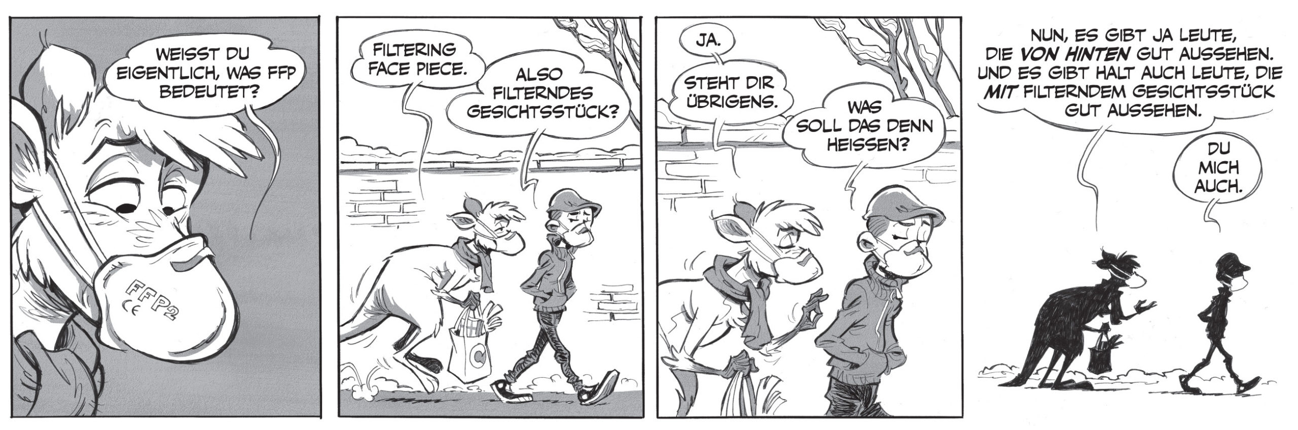 Die Känguru-Comics von Bernd Kissel und Marc-Uwe Kling: FFP