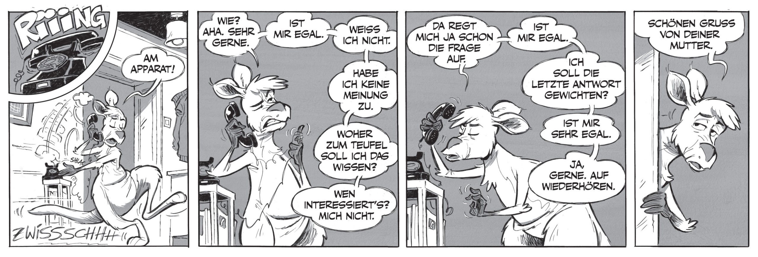 Die Känguru-Comics von Bernd Kissel und Marc-Uwe Kling: Gruß von Mutter