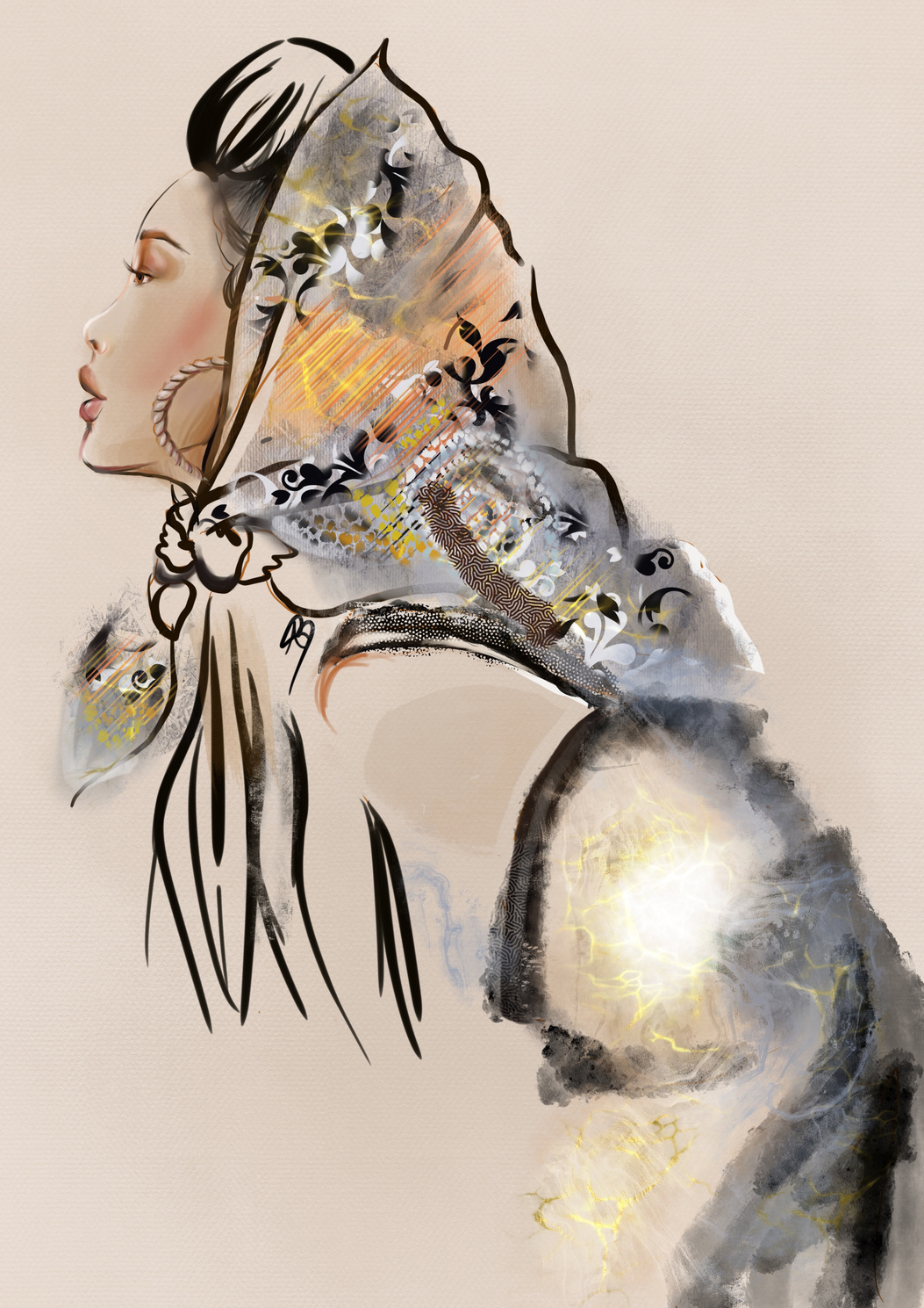 Fashion illustration by Axsandra Bartnik