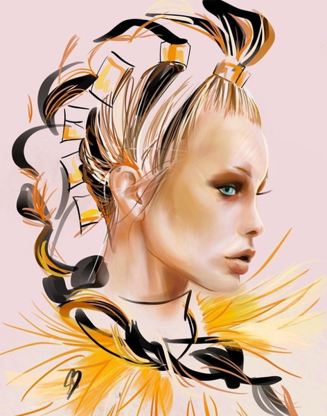 Fashion illustration by Axsandra Bartnik