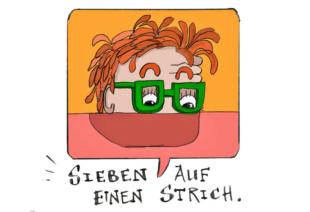 Anton Irgendwas: gezeichnetes Selbstporträt