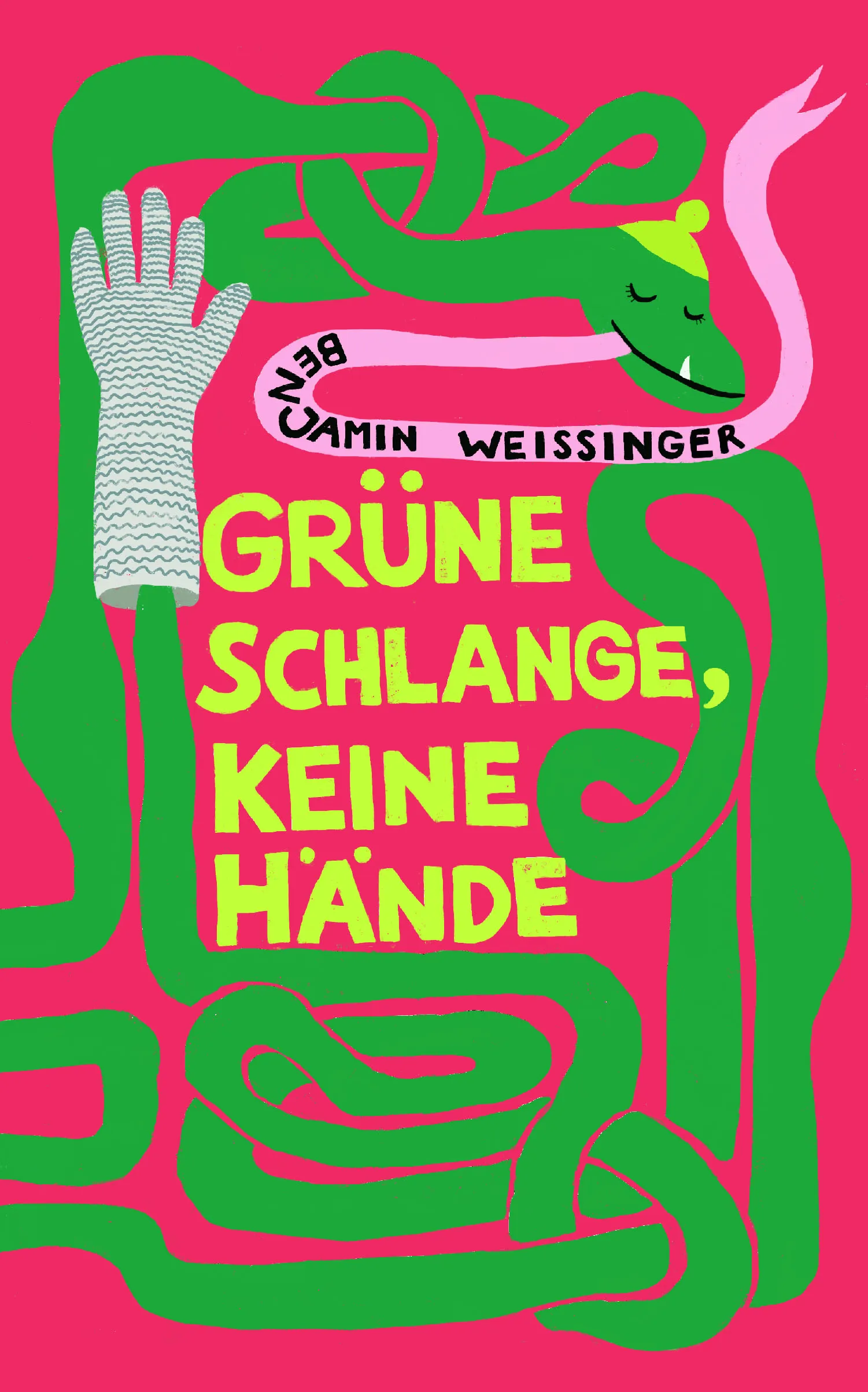 Juliane Pieper: Cover Grüne Schlange, kleine Hände